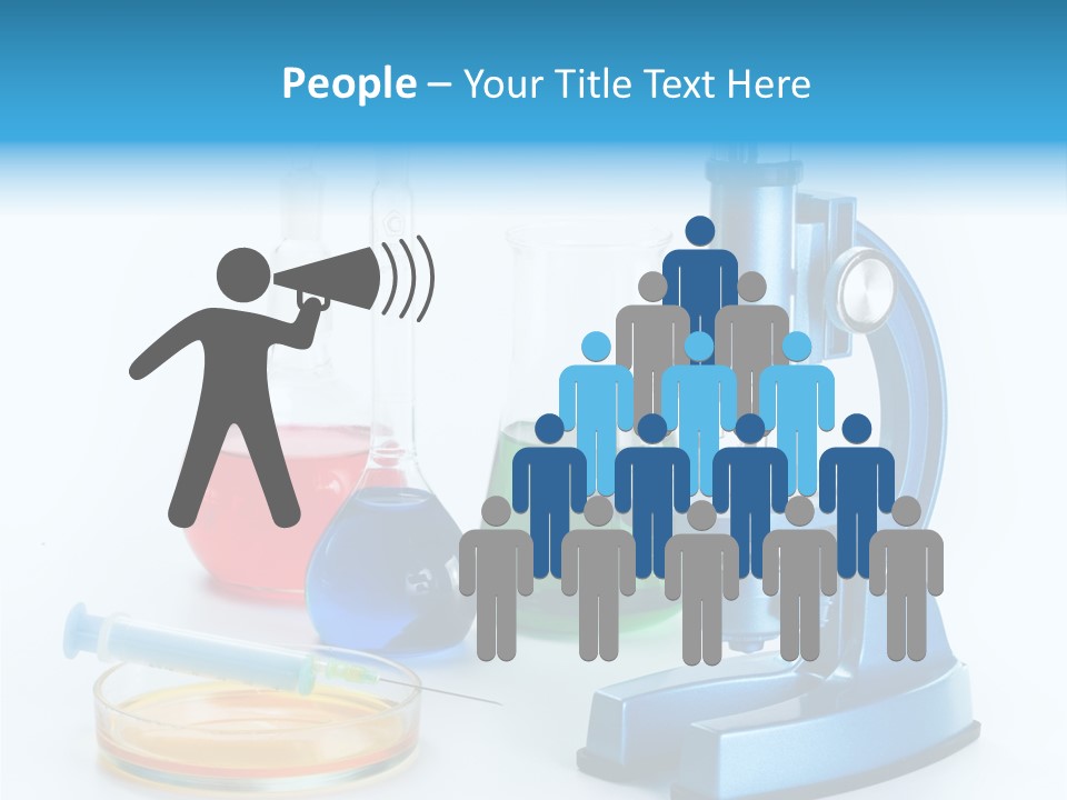 Bacterium Scientist Exploration PowerPoint Template