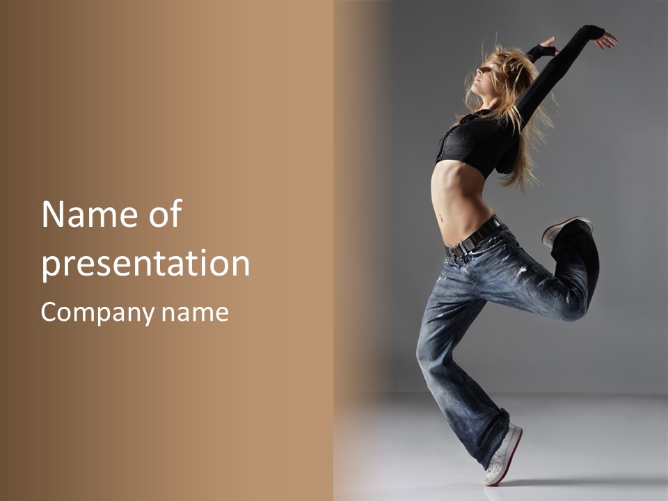 Jump Teen Adolescence PowerPoint Template