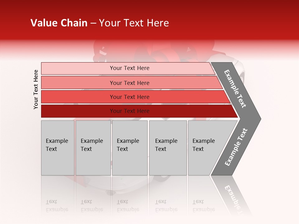 A White Car With A Red Bow On Top Of It PowerPoint Template