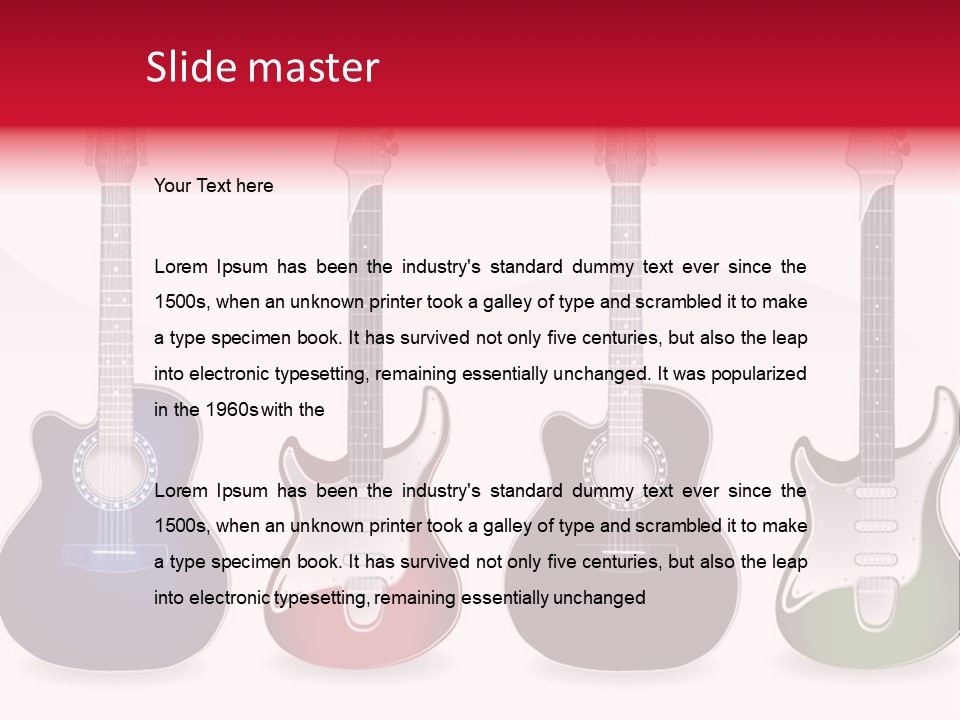 Guitar Concert Modern PowerPoint Template