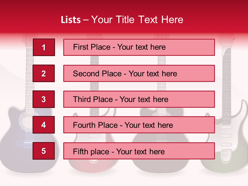 Guitar Concert Modern PowerPoint Template
