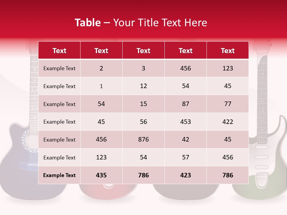 Guitar Concert Modern PowerPoint Template