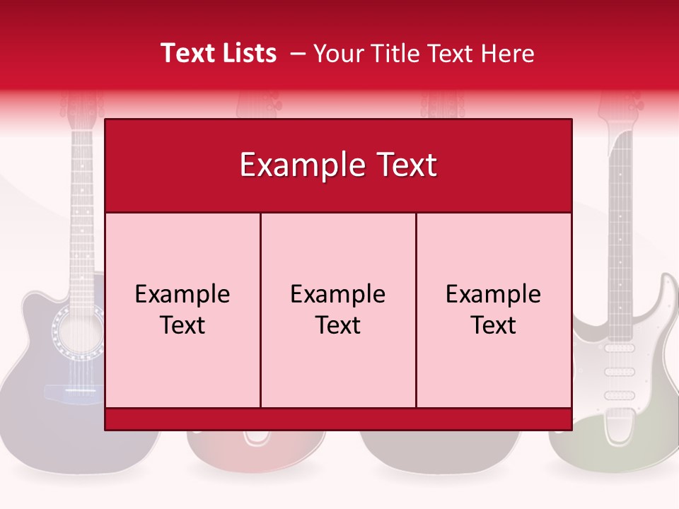 Guitar Concert Modern PowerPoint Template