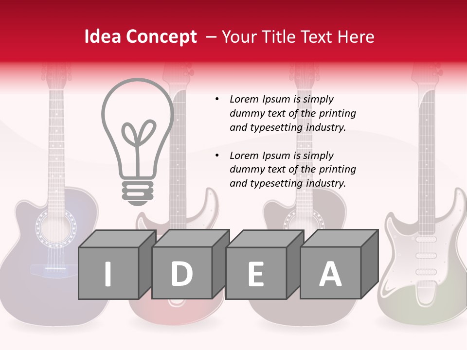 Guitar Concert Modern PowerPoint Template