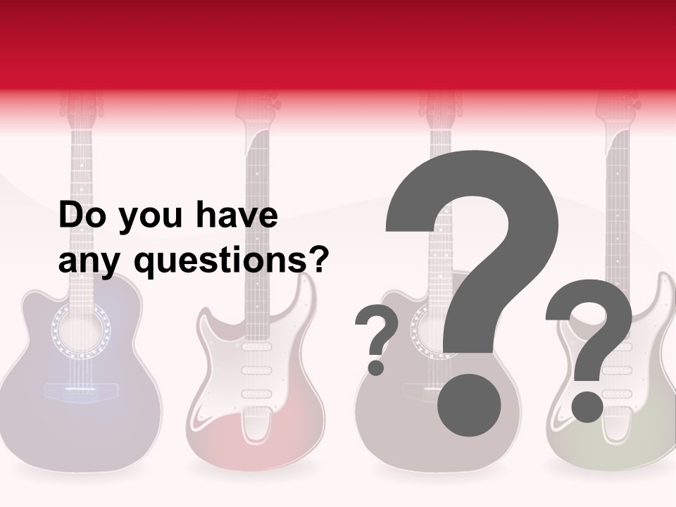 Guitar Concert Modern PowerPoint Template