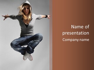 Aerobica Break Aerobics PowerPoint Template