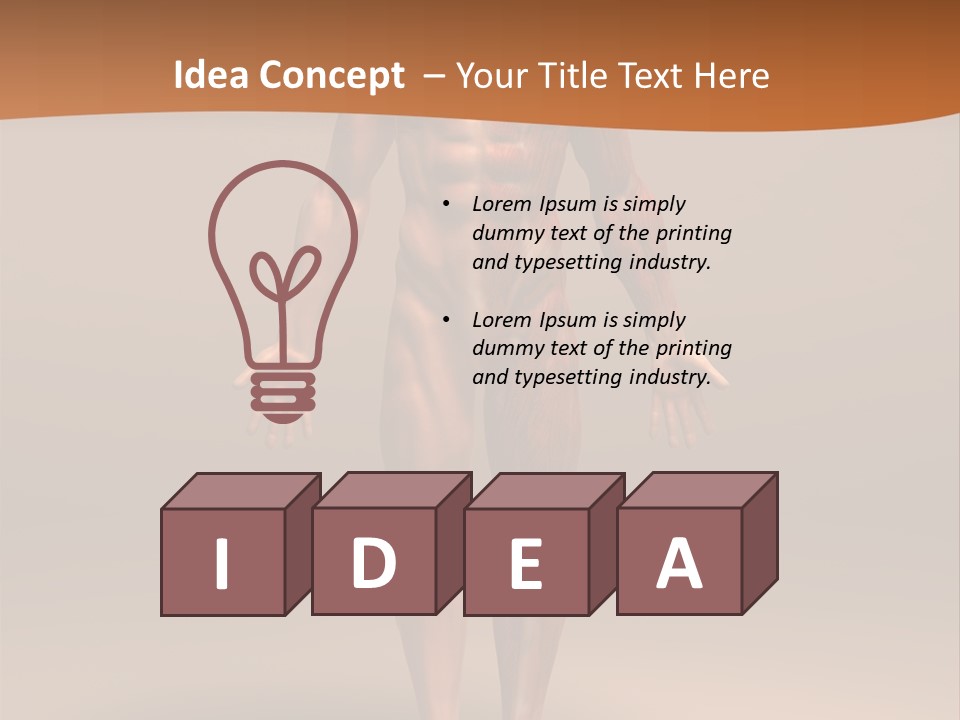 Education Man Health PowerPoint Template