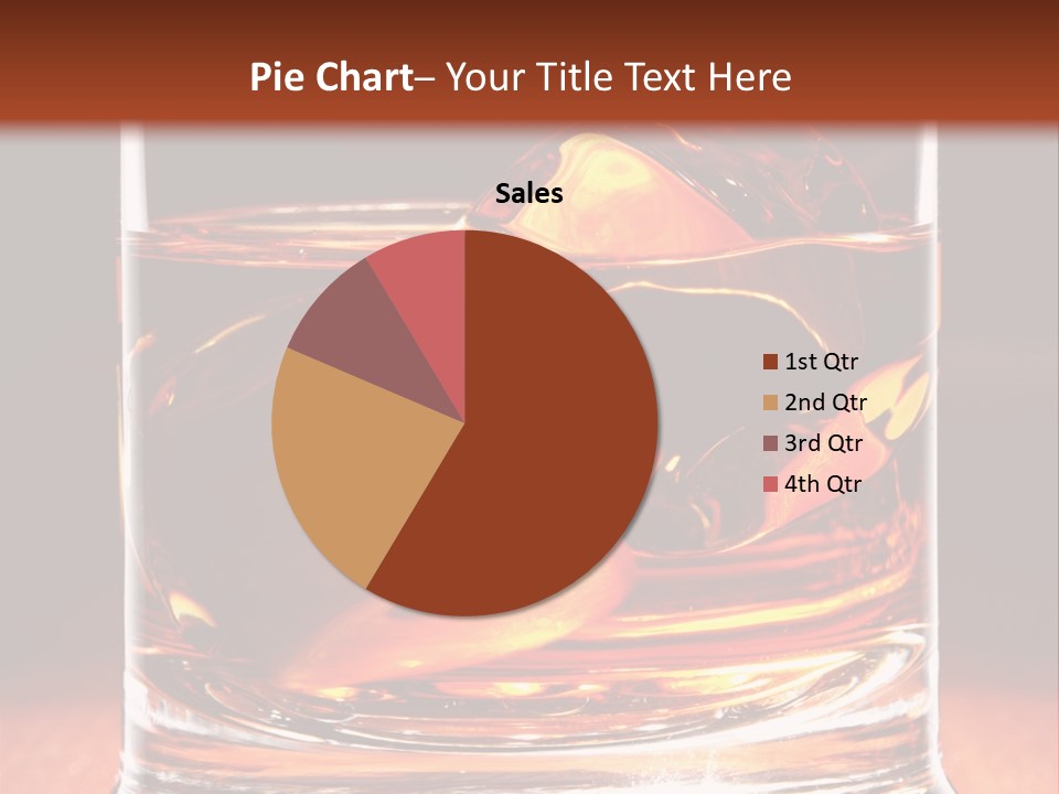 Bourbon Amber Cube PowerPoint Template