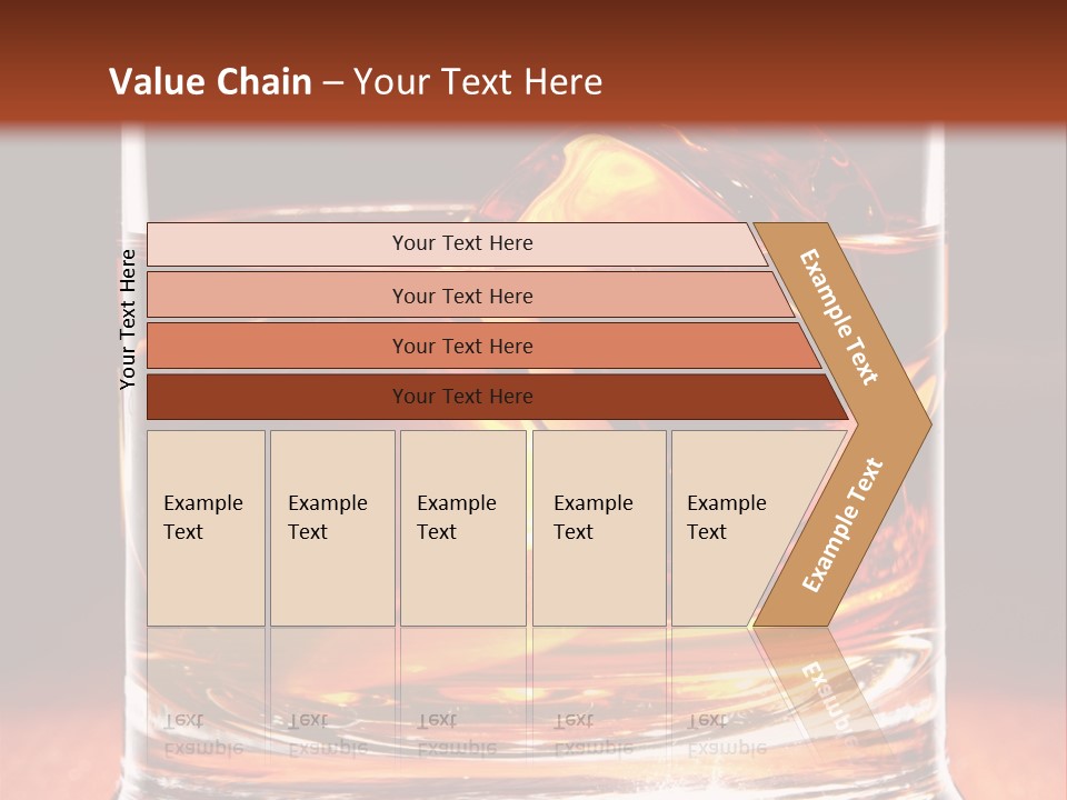 Bourbon Amber Cube PowerPoint Template