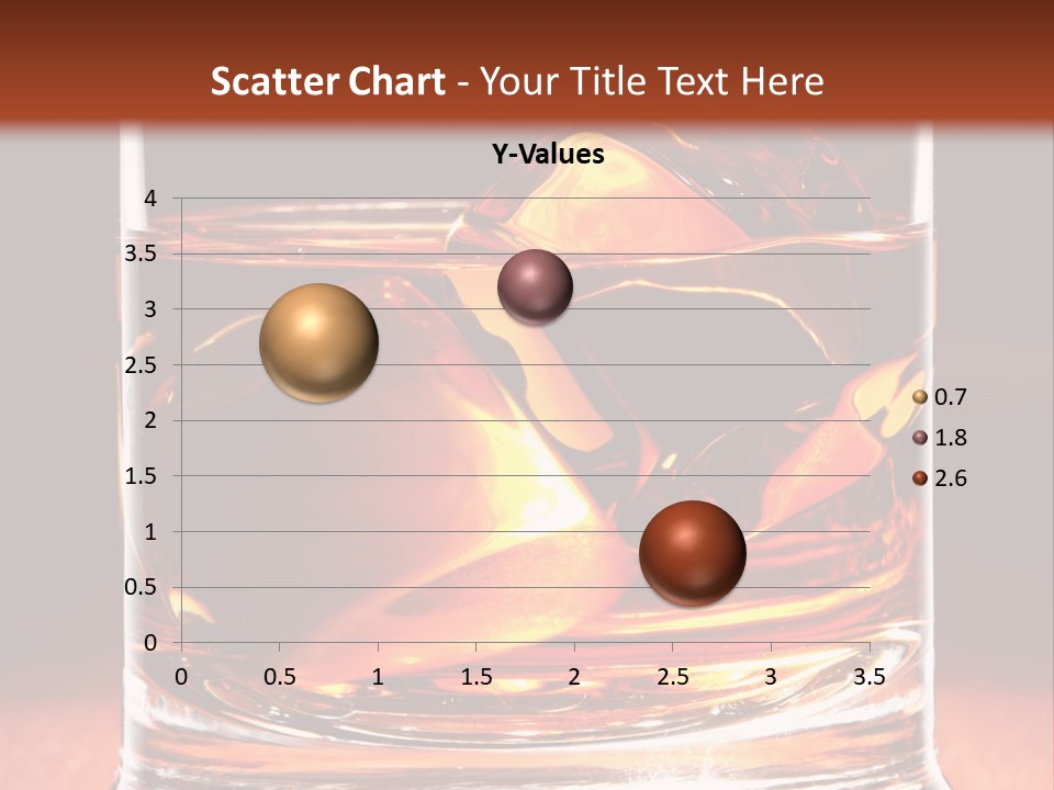 Bourbon Amber Cube PowerPoint Template