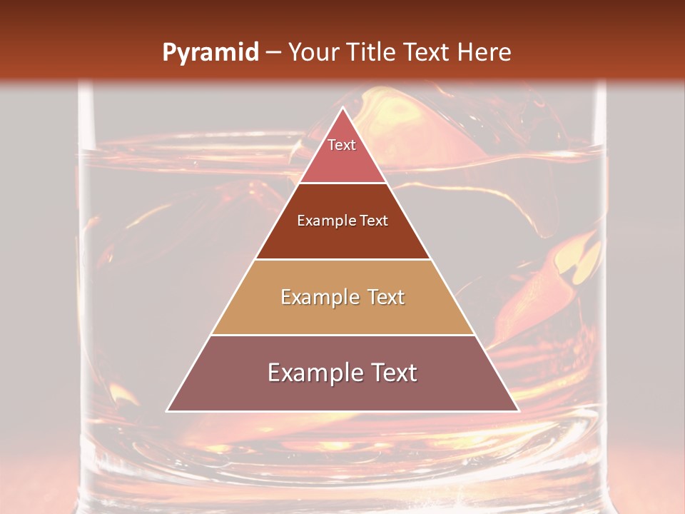 Bourbon Amber Cube PowerPoint Template