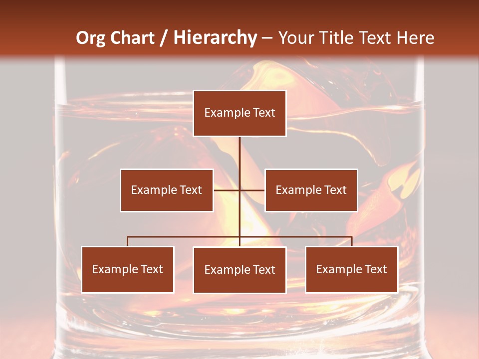 Bourbon Amber Cube PowerPoint Template