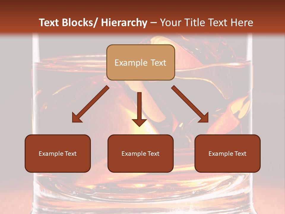 Bourbon Amber Cube PowerPoint Template