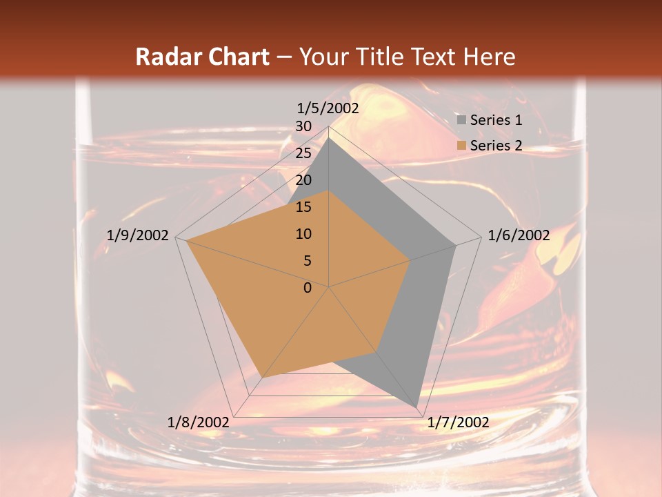 Bourbon Amber Cube PowerPoint Template