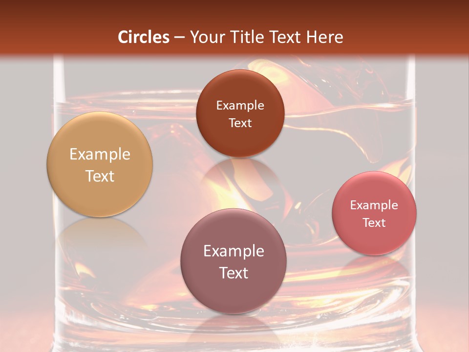 Bourbon Amber Cube PowerPoint Template