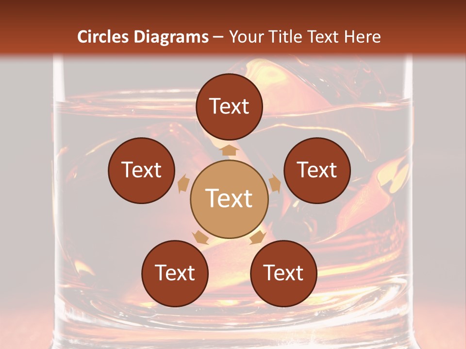 Bourbon Amber Cube PowerPoint Template