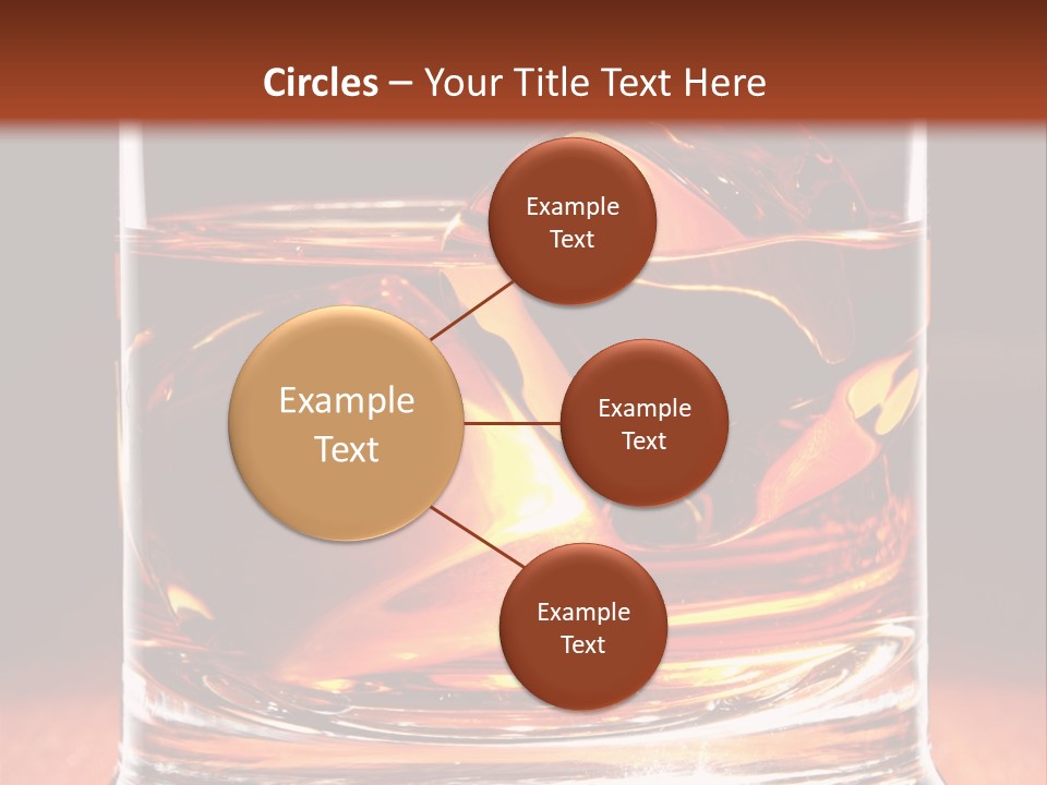 Bourbon Amber Cube PowerPoint Template