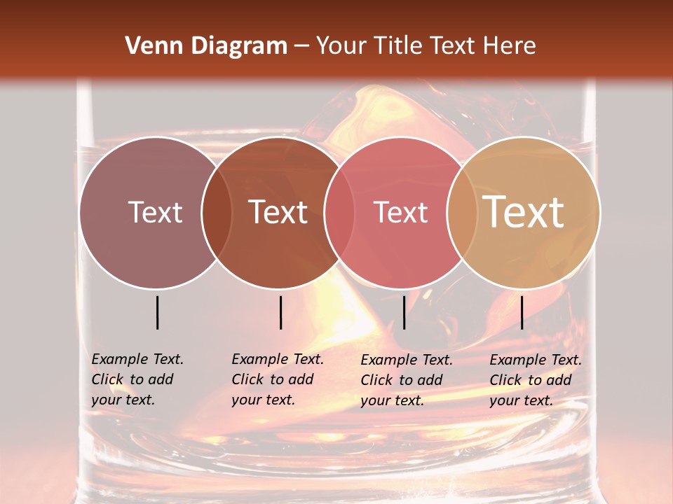 Bourbon Amber Cube PowerPoint Template
