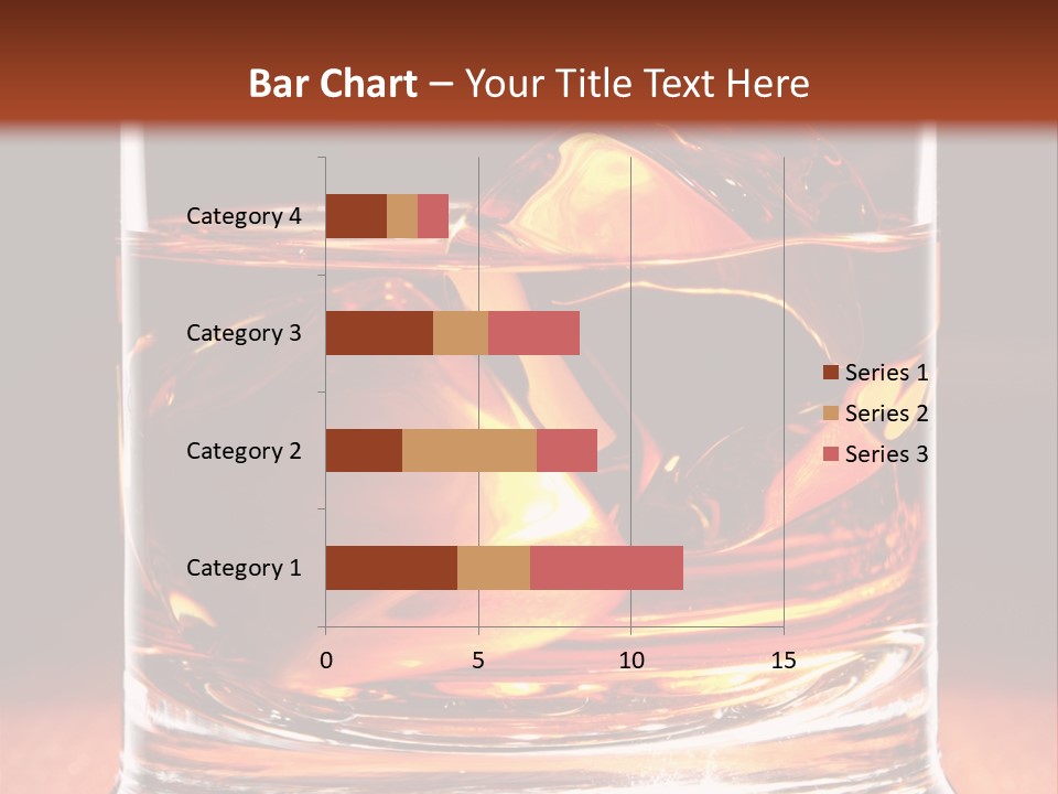 Bourbon Amber Cube PowerPoint Template