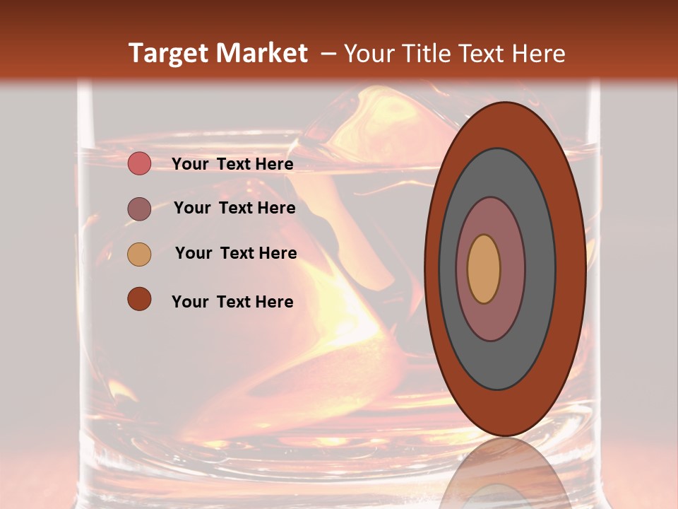 Bourbon Amber Cube PowerPoint Template