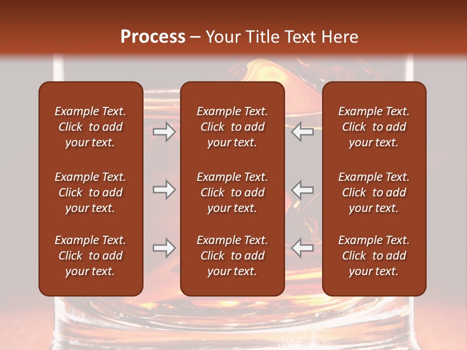 Bourbon Amber Cube PowerPoint Template