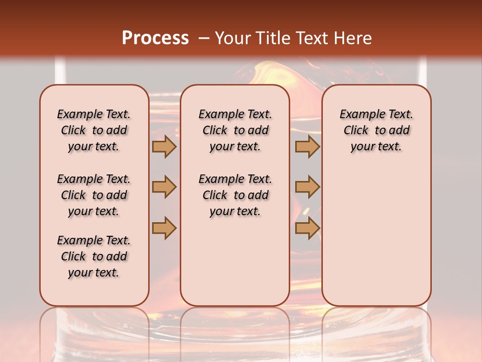 Bourbon Amber Cube PowerPoint Template