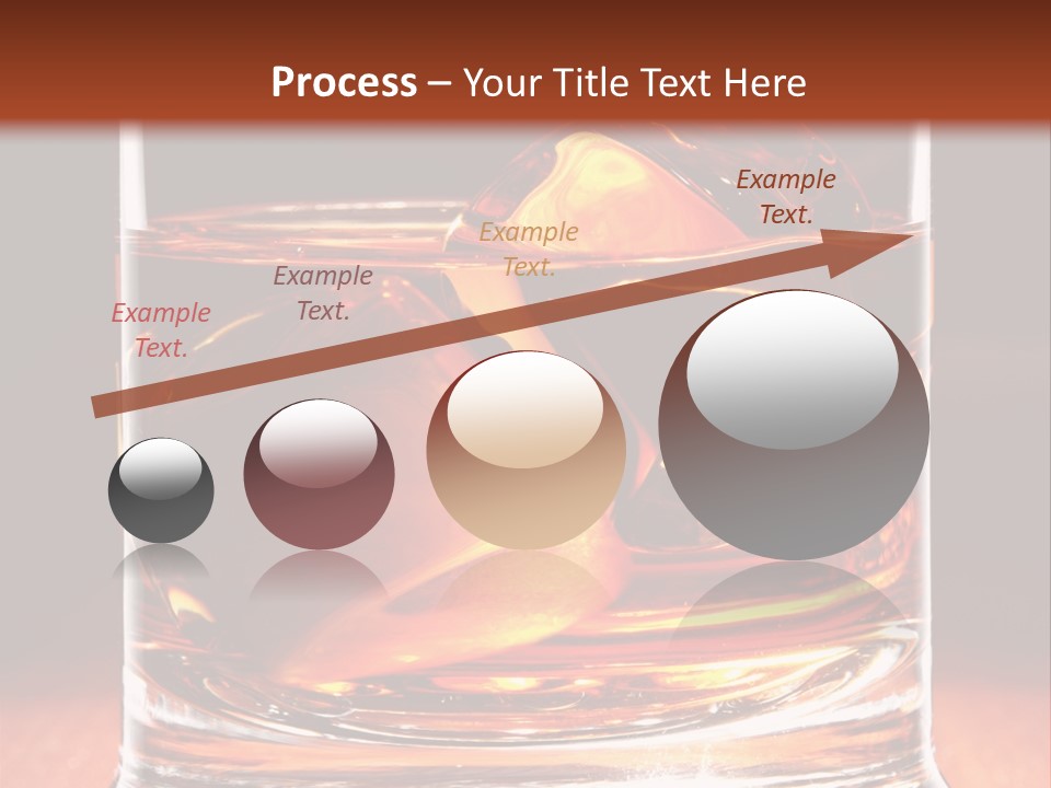 Bourbon Amber Cube PowerPoint Template