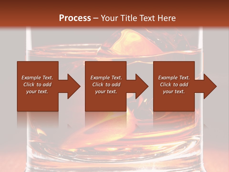 Bourbon Amber Cube PowerPoint Template