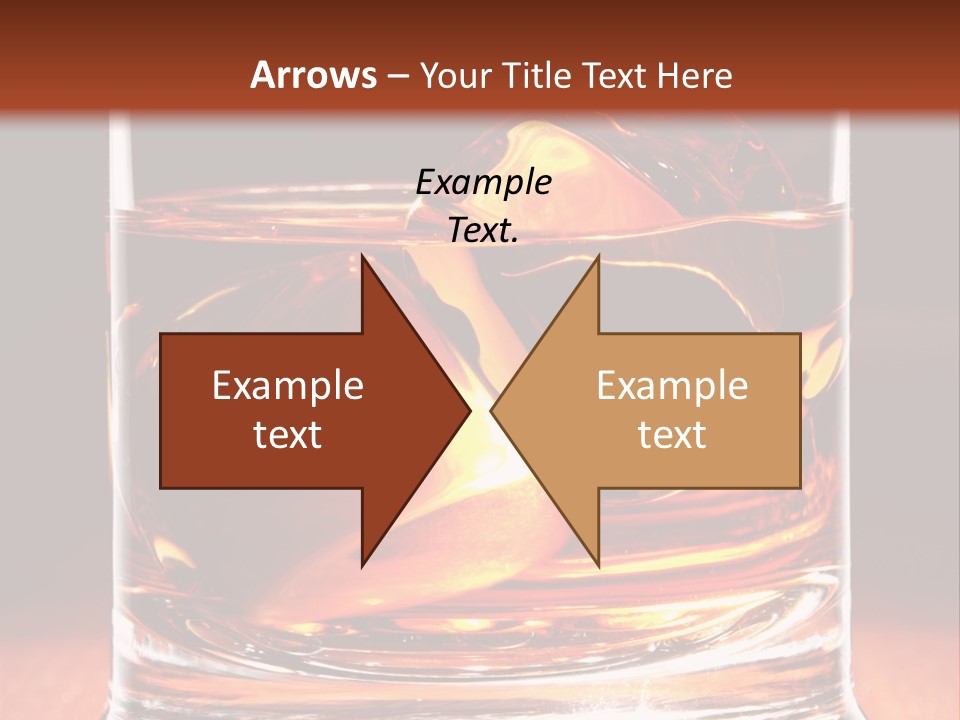Bourbon Amber Cube PowerPoint Template