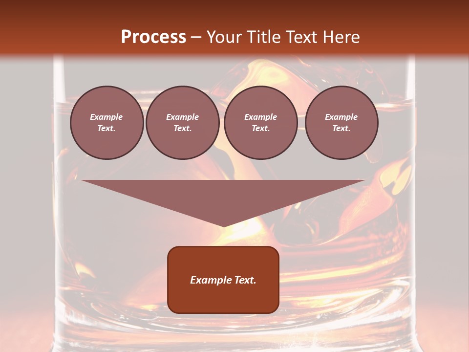 Bourbon Amber Cube PowerPoint Template