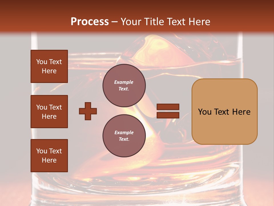 Bourbon Amber Cube PowerPoint Template