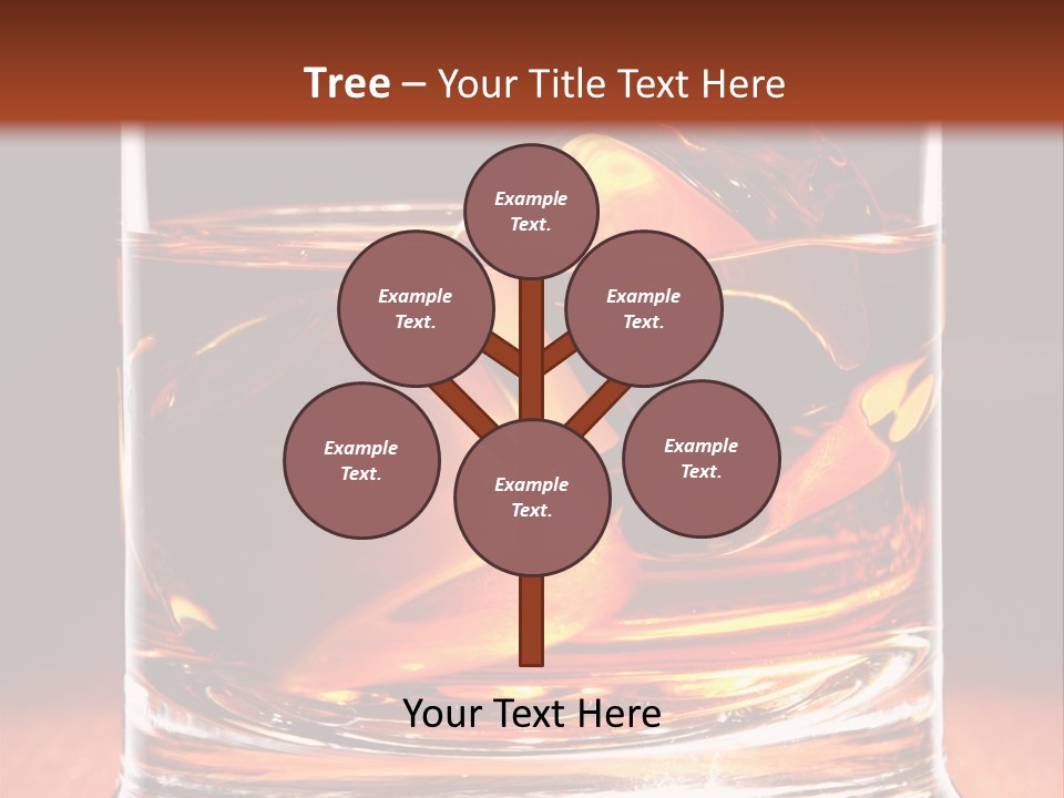 Bourbon Amber Cube PowerPoint Template