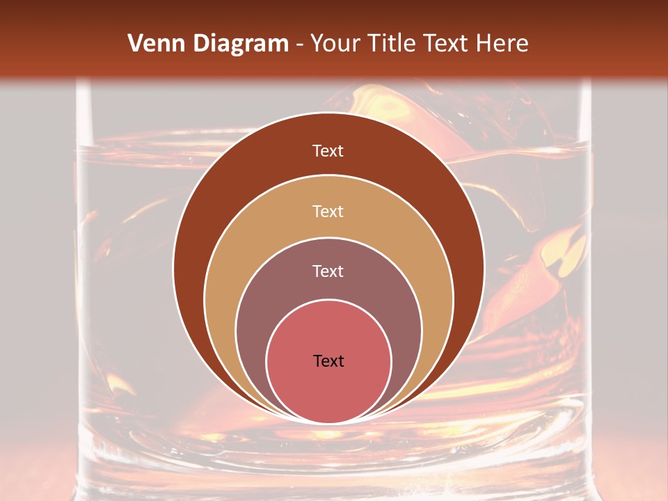Bourbon Amber Cube PowerPoint Template