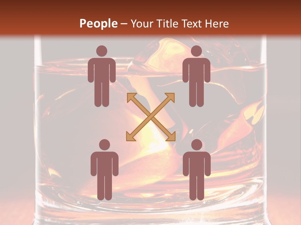 Bourbon Amber Cube PowerPoint Template