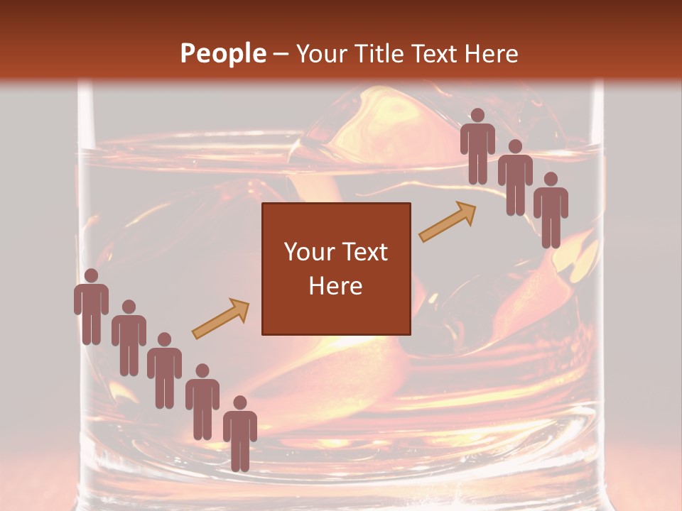 Bourbon Amber Cube PowerPoint Template