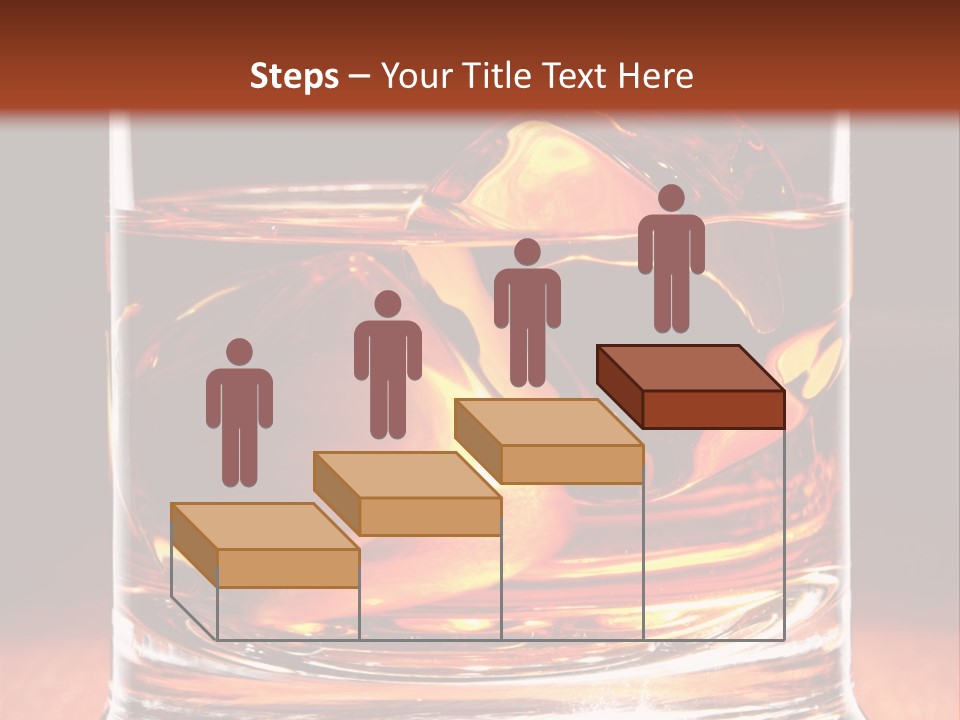 Bourbon Amber Cube PowerPoint Template