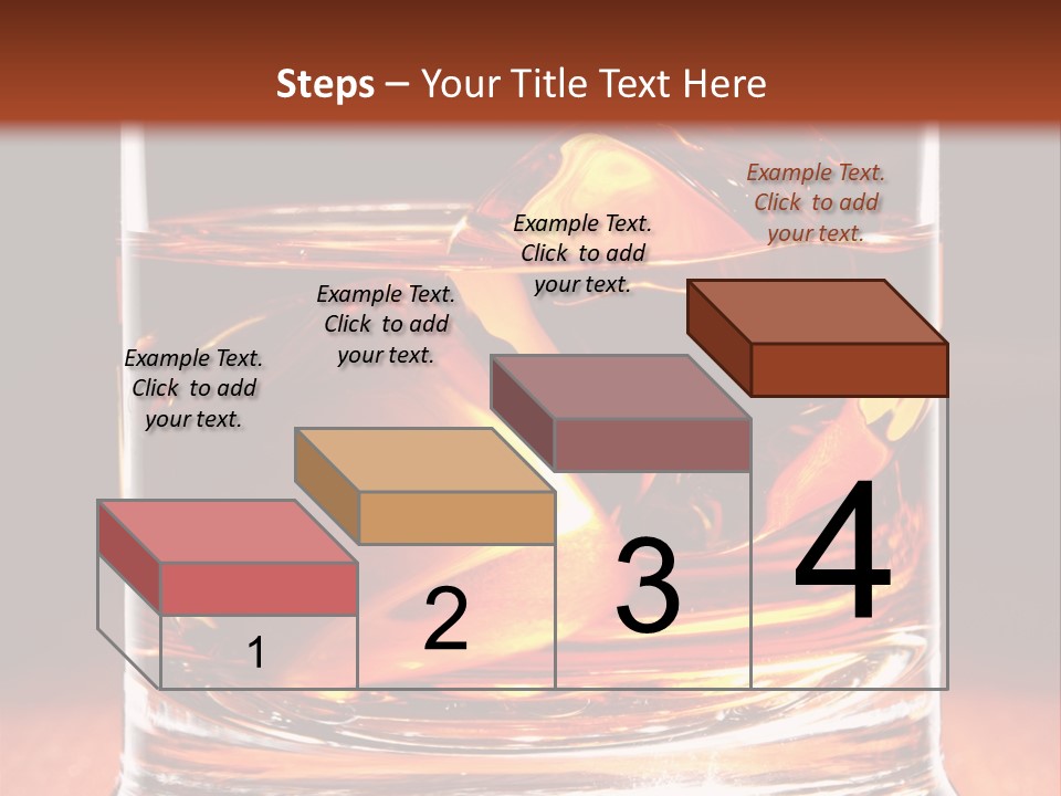Bourbon Amber Cube PowerPoint Template