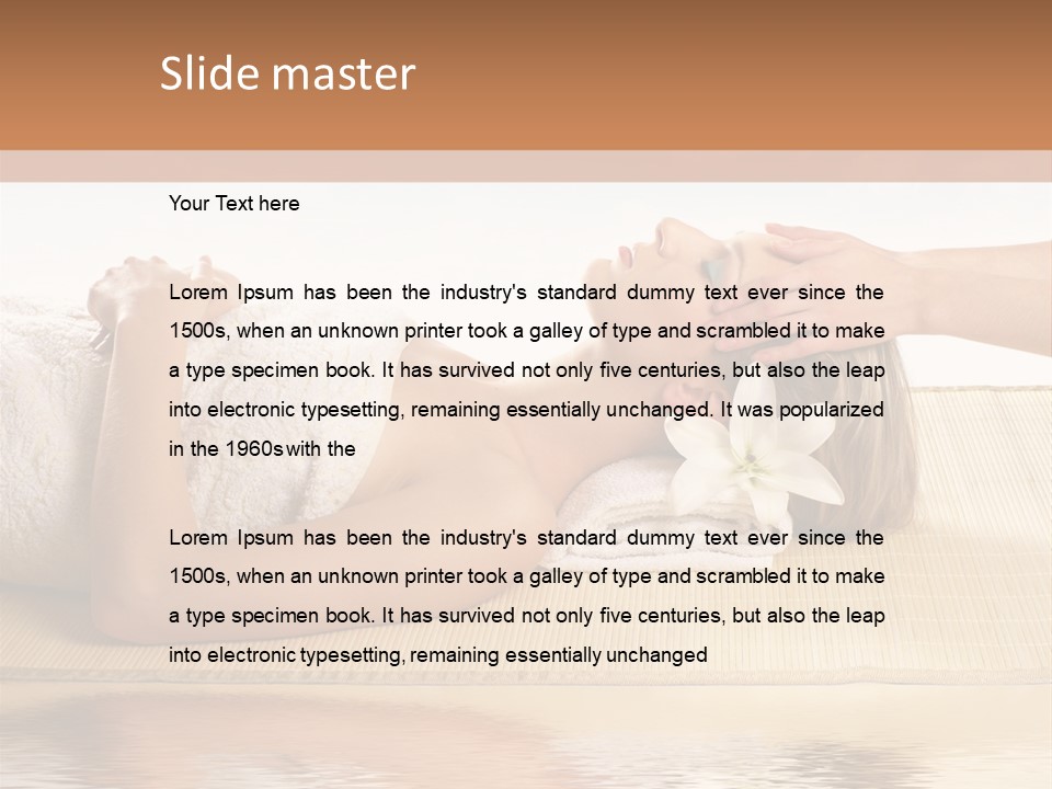 Body Sensual Sexy PowerPoint Template