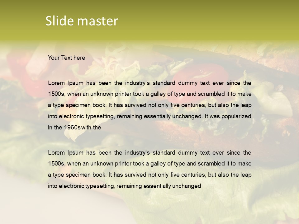Diet Healthy Snack PowerPoint Template