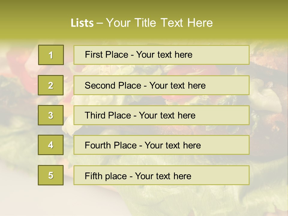 Diet Healthy Snack PowerPoint Template