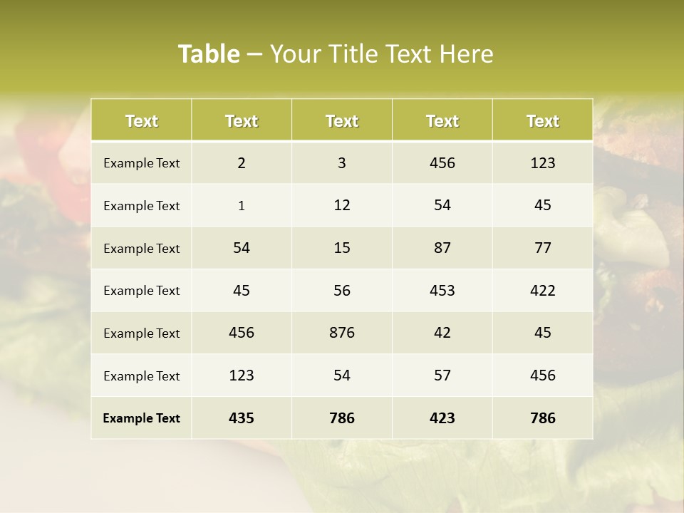 Diet Healthy Snack PowerPoint Template