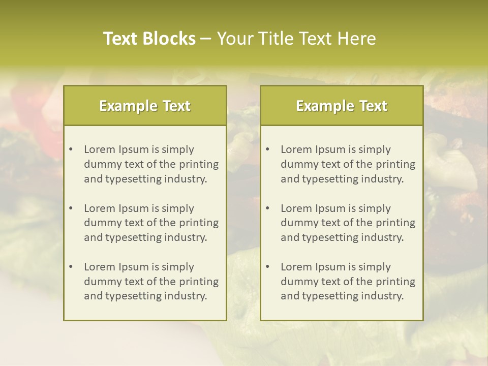 Diet Healthy Snack PowerPoint Template