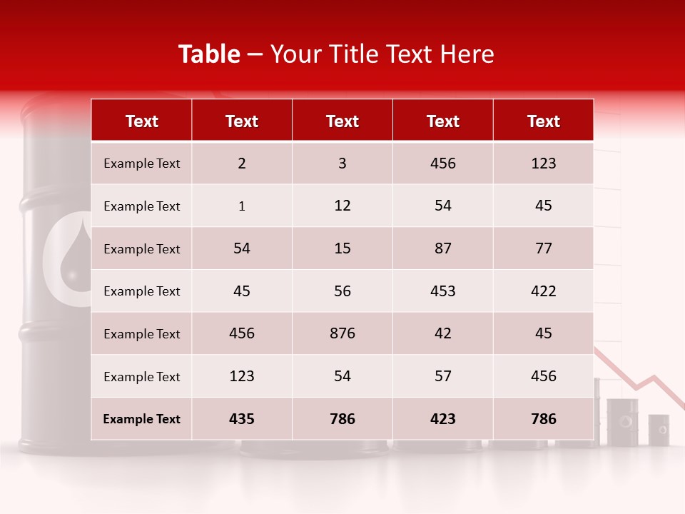 A Barrel Of Oil Next To Barrels With Oil Prices PowerPoint Template