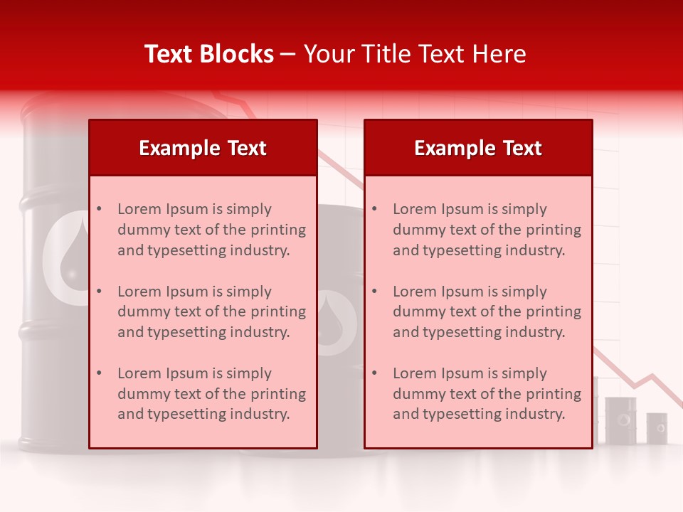 A Barrel Of Oil Next To Barrels With Oil Prices PowerPoint Template
