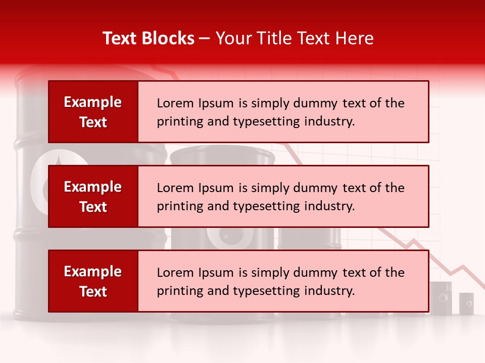 A Barrel Of Oil Next To Barrels With Oil Prices PowerPoint Template