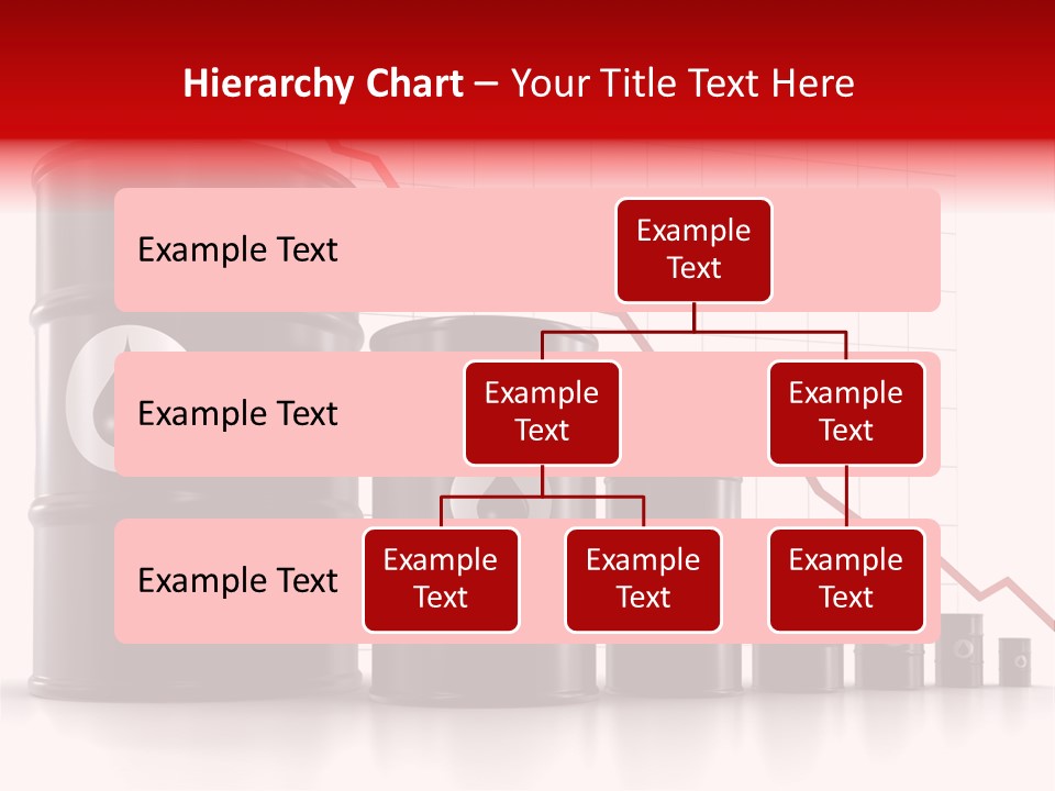 A Barrel Of Oil Next To Barrels With Oil Prices PowerPoint Template