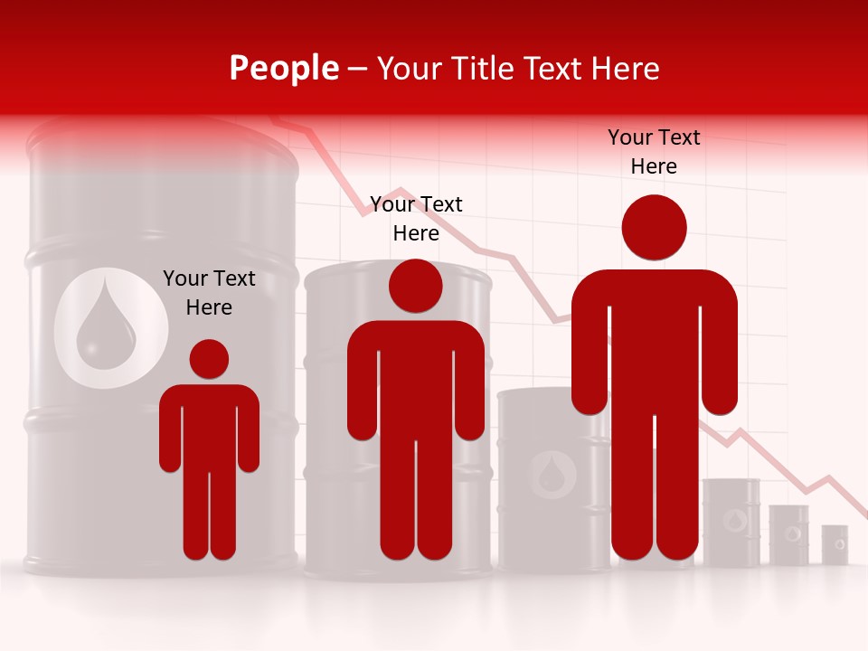 A Barrel Of Oil Next To Barrels With Oil Prices PowerPoint Template