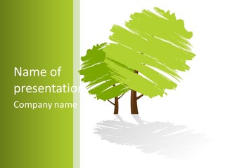 Illustration Branch Symbol PowerPoint Template