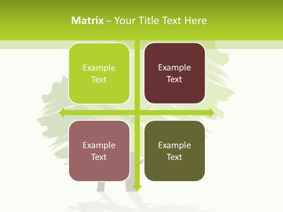 Illustration Branch Symbol PowerPoint Template