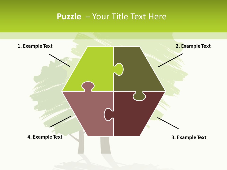 Illustration Branch Symbol PowerPoint Template